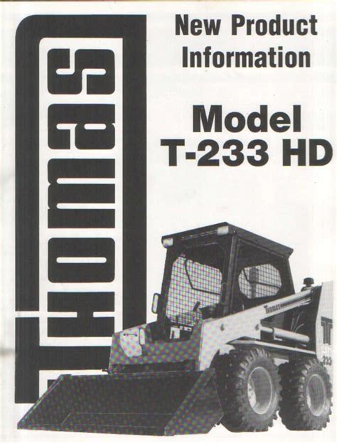 thomas t233 skid steer specs|thomas 133 skid steer manual.